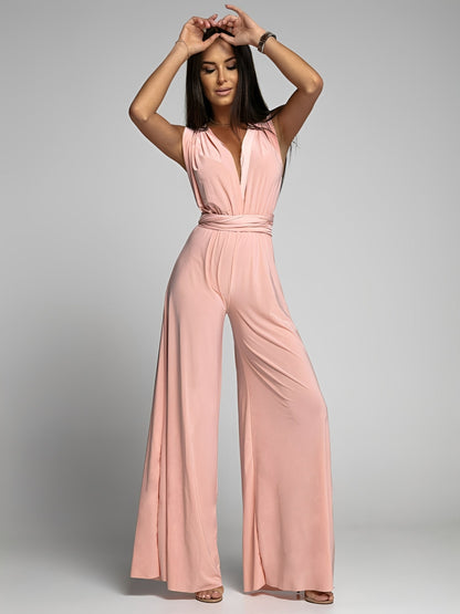 Hazel - Elegant backless jumpsuit for women