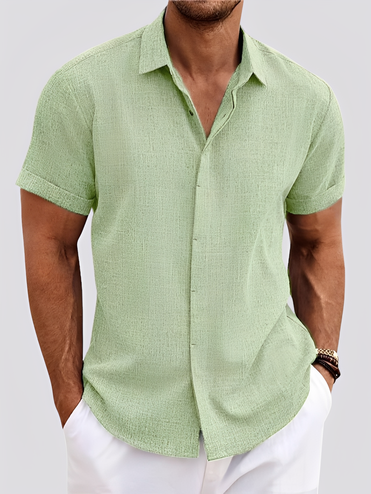 Declan - Herrenhemd mit Knöpfen für den Alltag