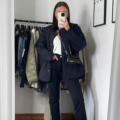 Ariella - Stylowy, luźny płaszcz jednorzędowy dla kobiet