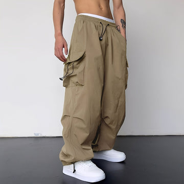 Kaleb - Stylowe spodnie cargo w kroju loose-fit