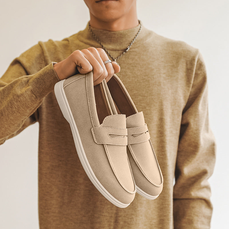 Jonathan - Stylowe i luźne mokasyny zamszowe dla mężczyzn
