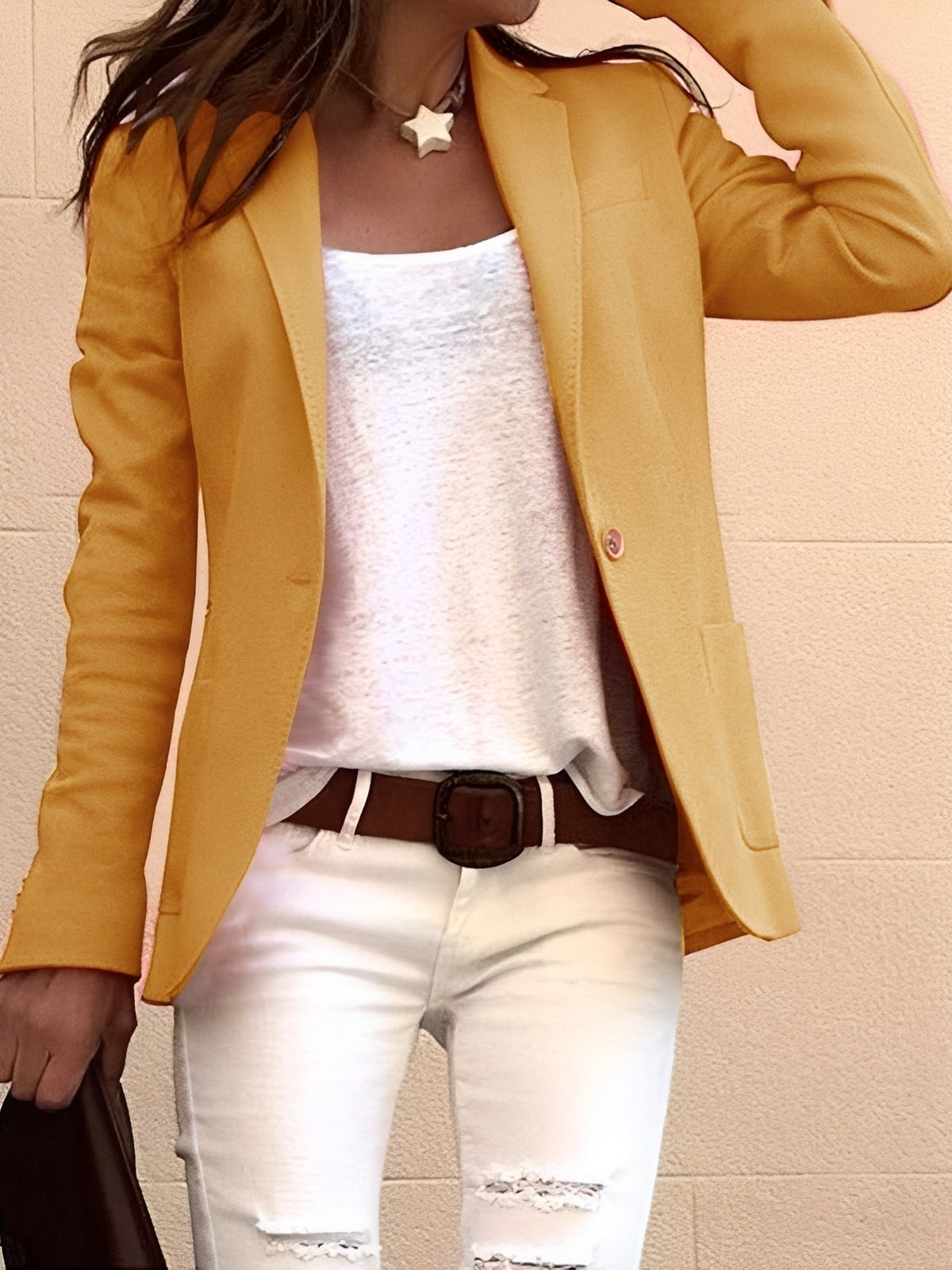 Leonie - Swobodny, elegancki blezer slim-fit dla kobiet