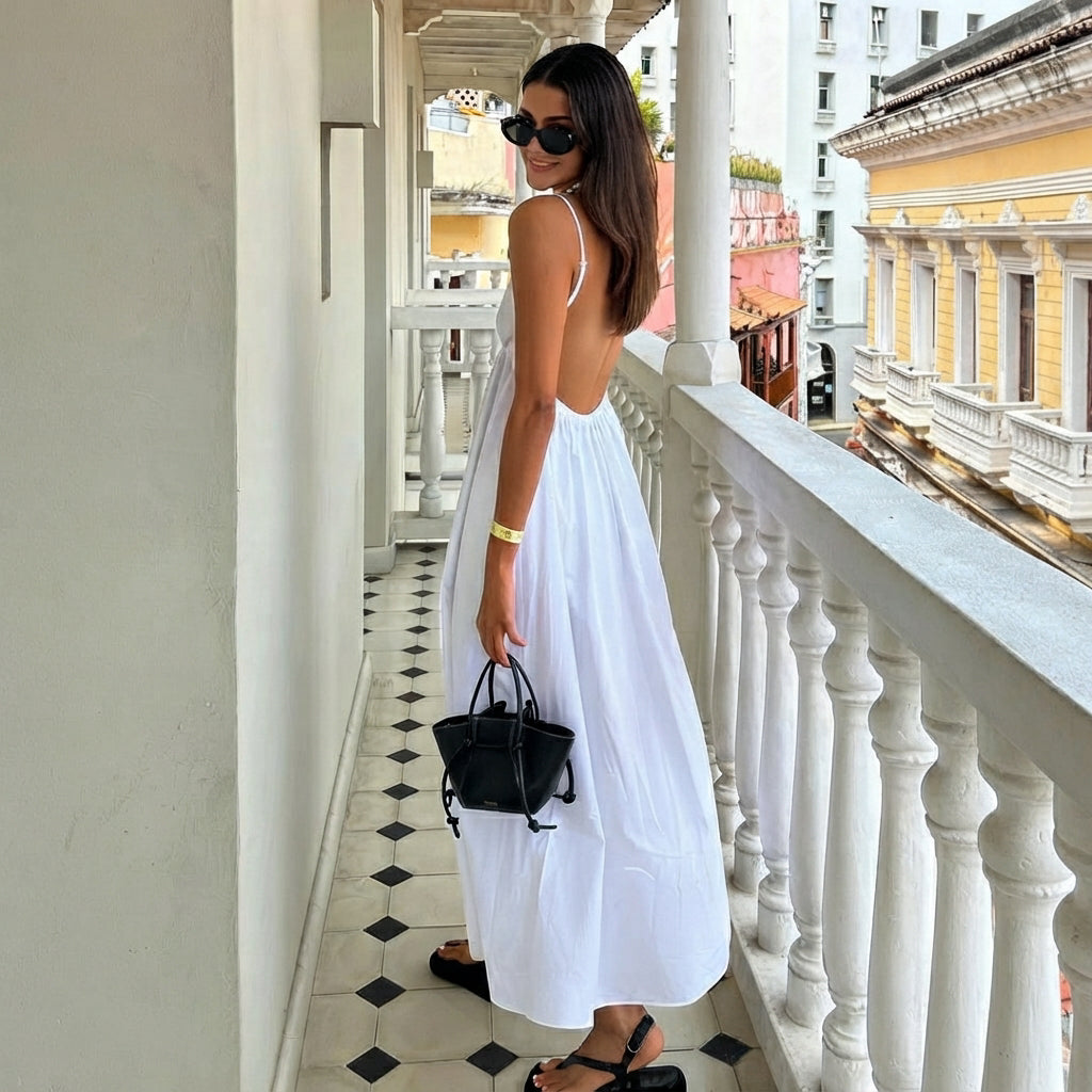 Rhian - Modna Sukienka Bez Pleców