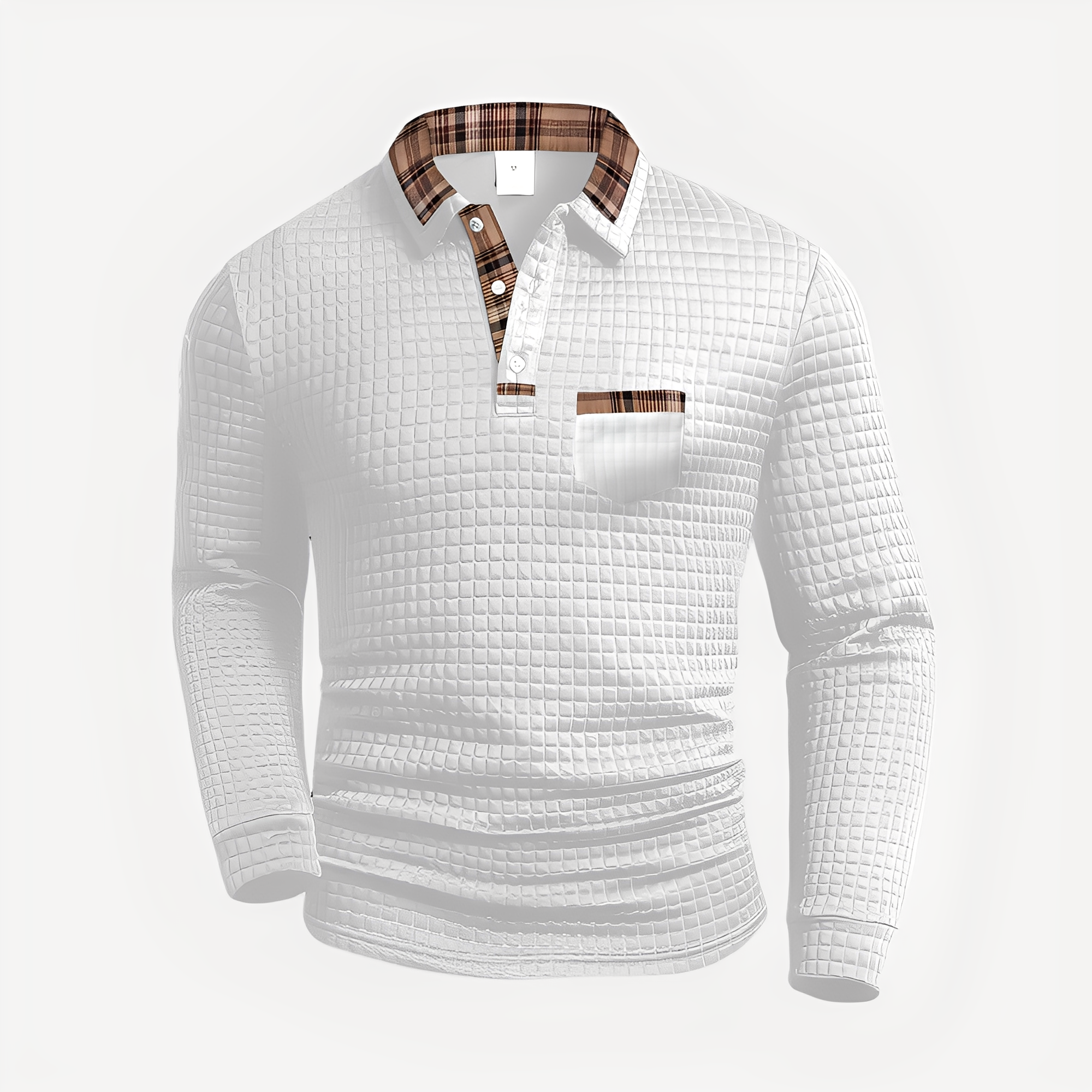 Morris - Elegancka koszulka polo z długim rękawem