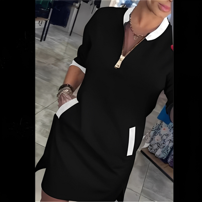 Angelena - Elegancka sukienka z długimi rękawami dla kobiet