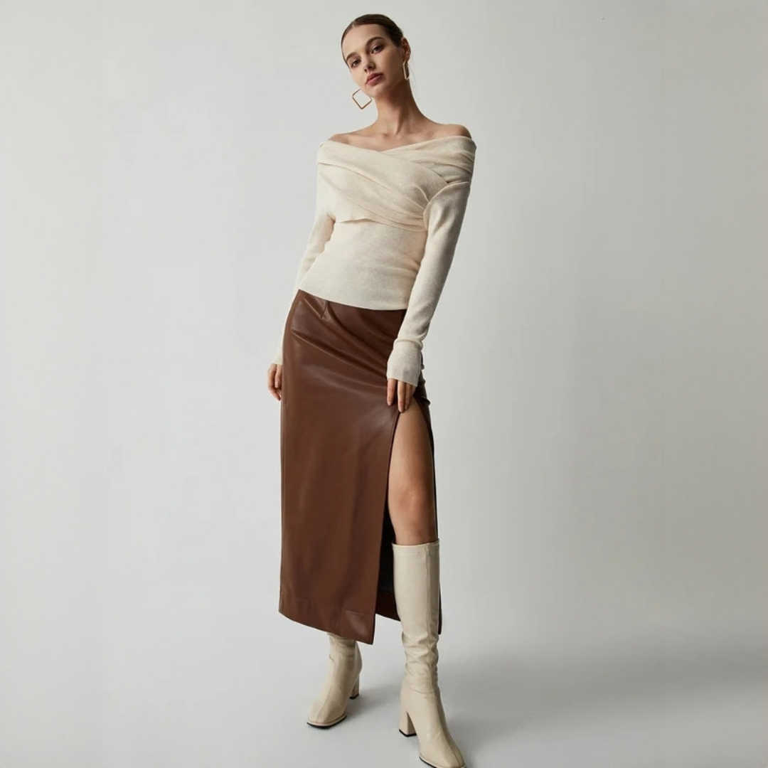 Yasmin - Elegancka bluzka bez ramiączek