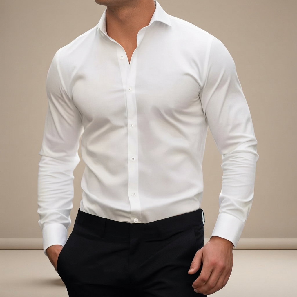 Percy - Casualowa Koszulka Polo z Długim Rękawem