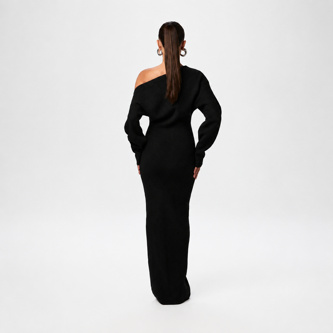 Tahlia - Stylowa Sukienka Maxi na Jedno Ramię