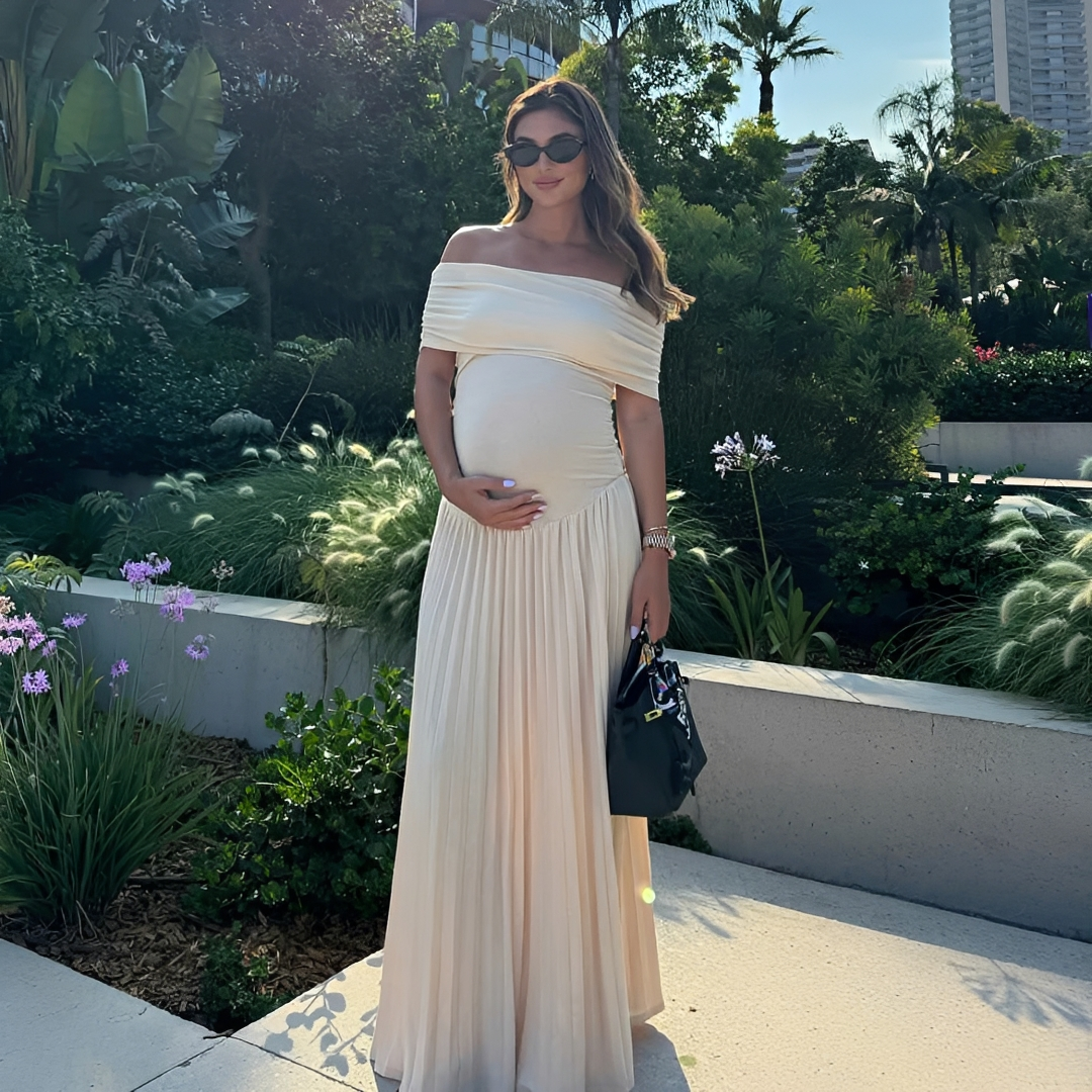 Effie - Elegancka Sukienka Maxi z Gorsetowym Topem