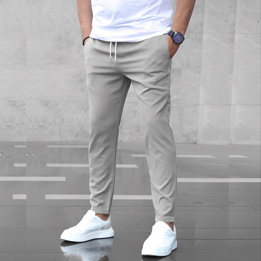 Aljure - Męskie spodnie Slim-Fit o swobodnym kroju
