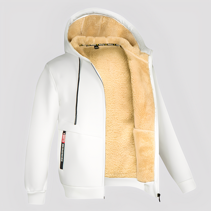 Waldo - Klasyczny hoodie z polarową podszewką dla mężczyzn