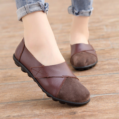 Merideth - Damskie buty na rzepy do codziennego użytku