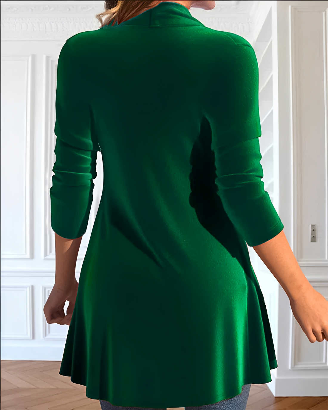 Samia - Elegancka Bluzka z Falbankami i Cekinami