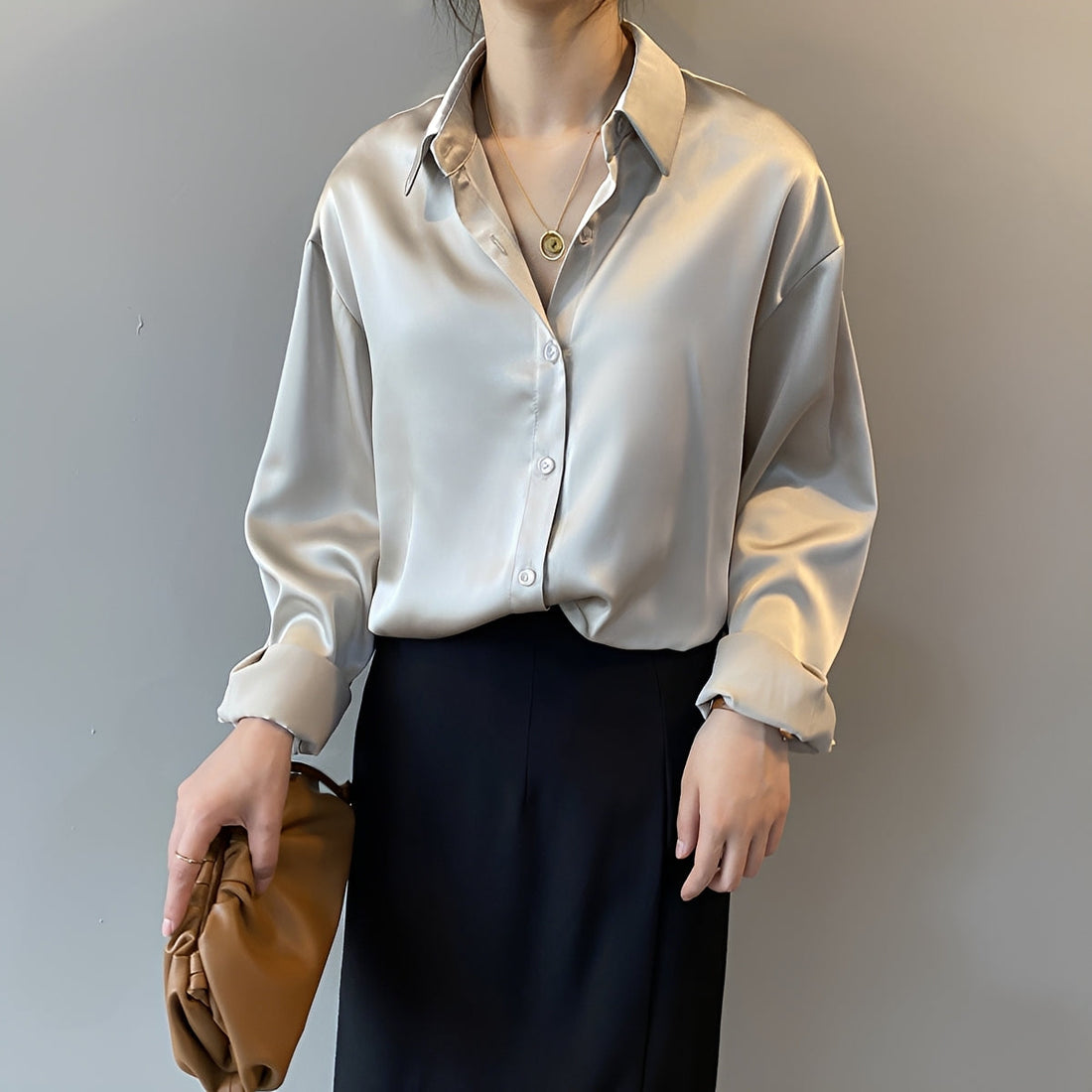 Christine - Elegancka koszula z długim rękawem