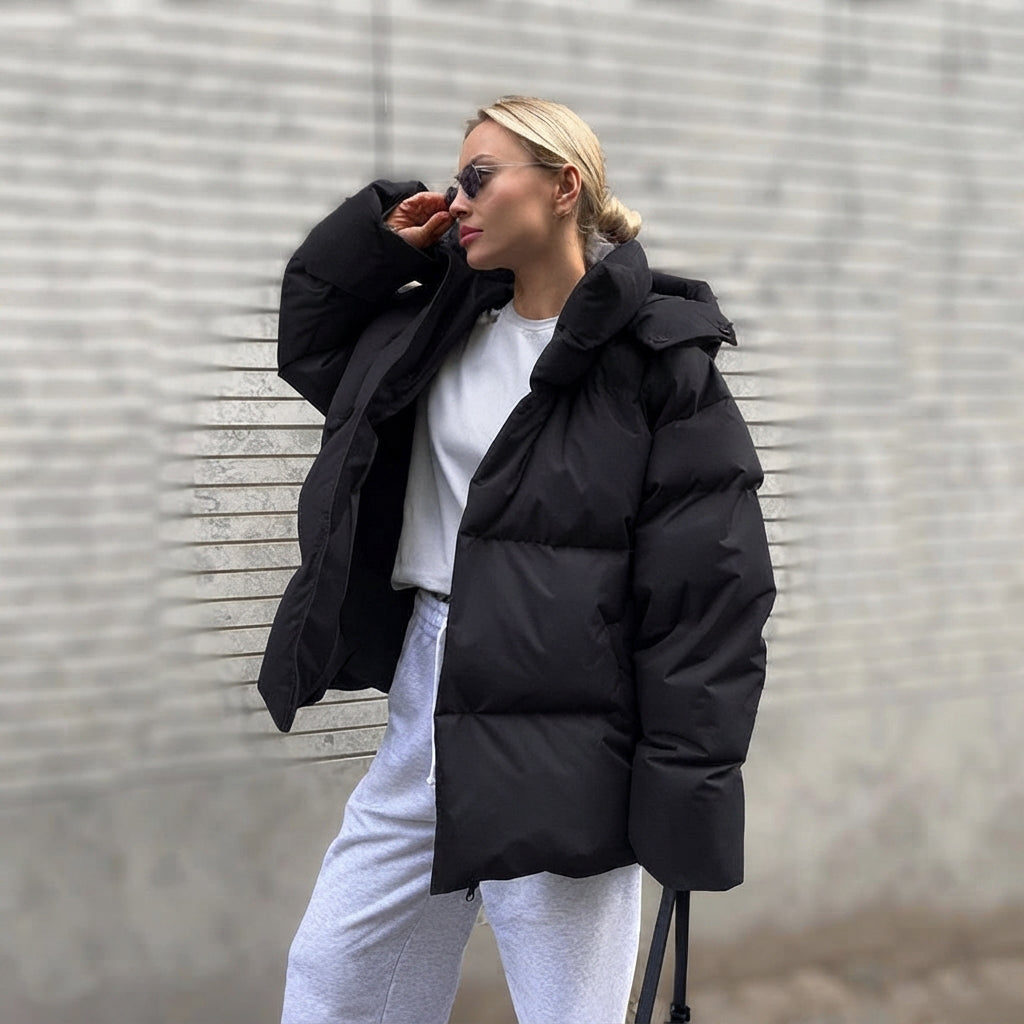 Natalia - Kurtka puchowa z kapturem dla kobiet