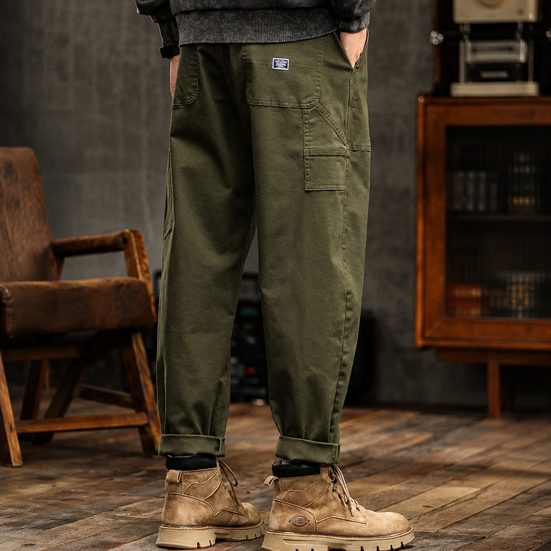 Clyde - Spodnie o Luźnym Kroju w Stylu Vintage