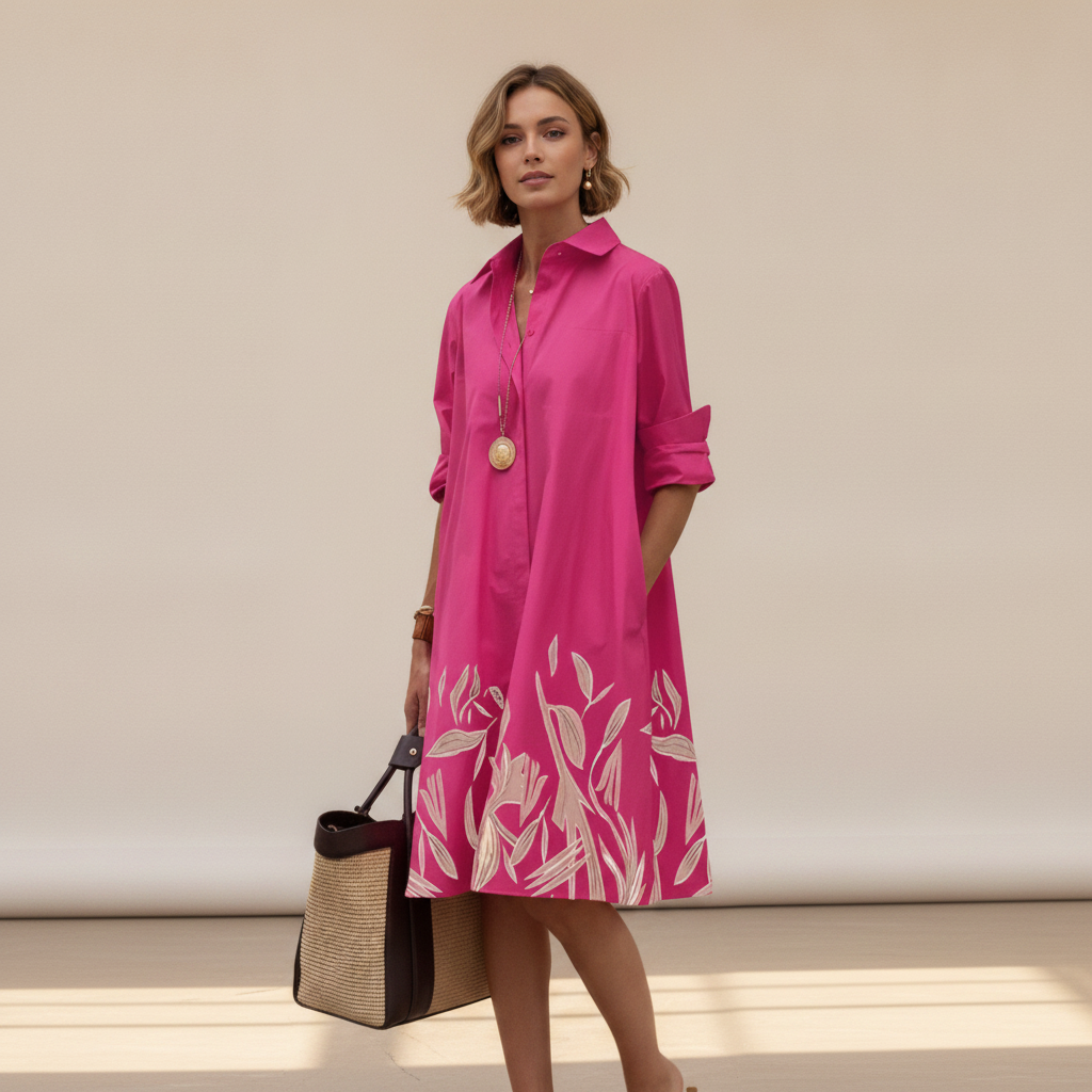 Gameela - Elegancka Luźna Sukienka