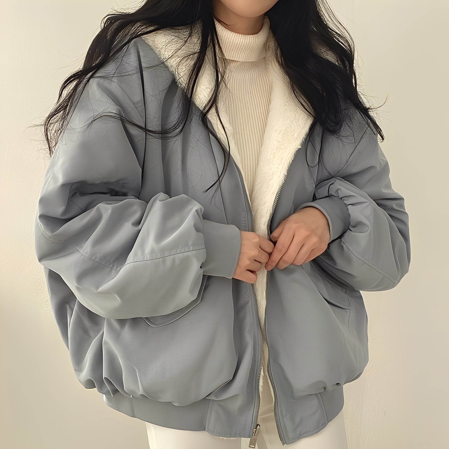 Jasmine - Modny, ciepły, komfortowy płaszcz damski