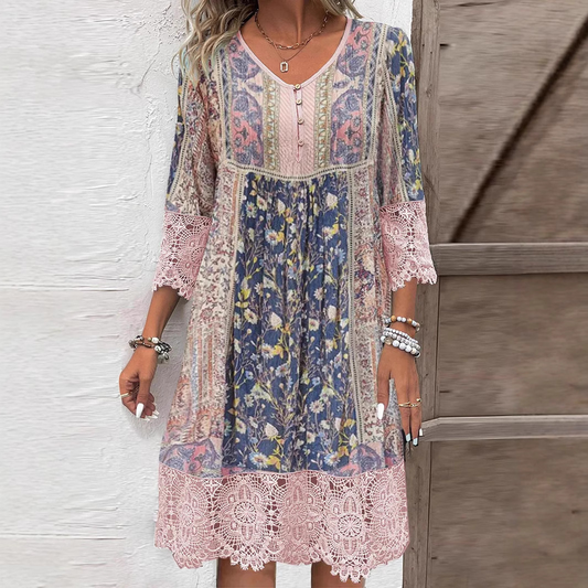 Tawny - Koronkowa sukienka w boho stylu dla kobiet