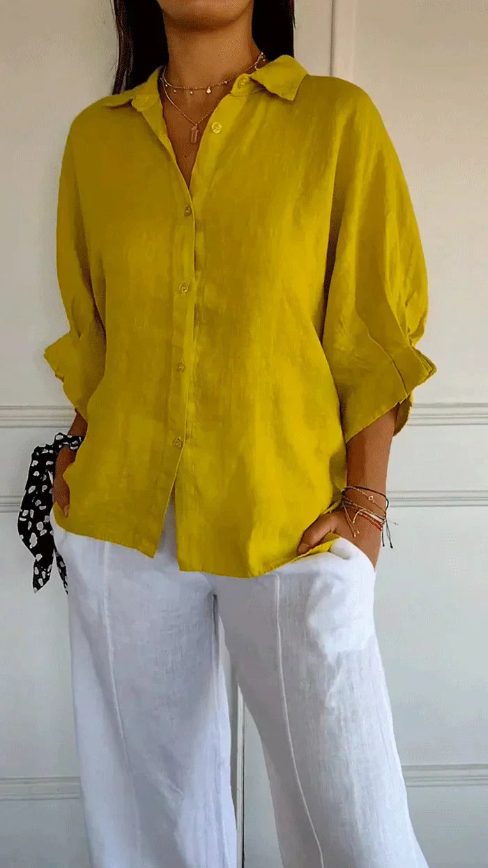 Madison - Elegant timeless blouse with buttons
