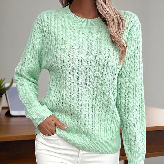 Adamina - Stylowy sweter damski z teksturą