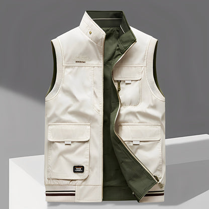 Géraud - Luksusowa męska kamizelka z wieloma kieszeniami