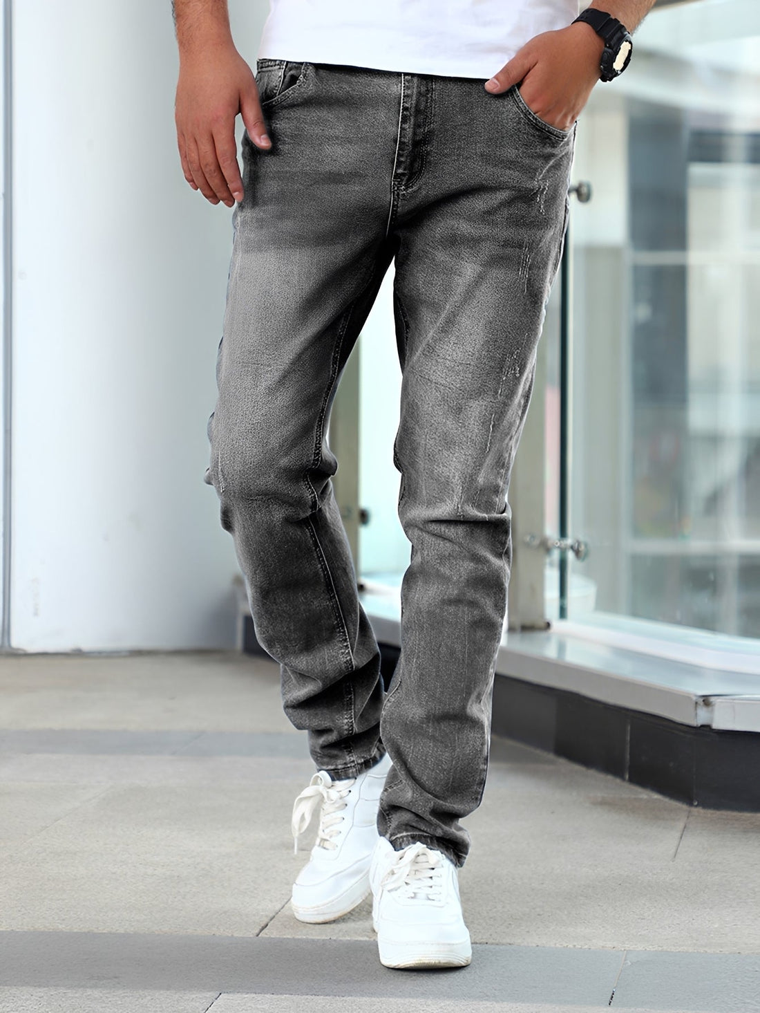Jeremy - Rozciągliwe jeansy skinny dla mężczyzn