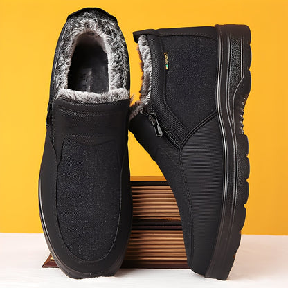 Konnor - Modne, męskie buty zimowe z polarowym ociepleniem