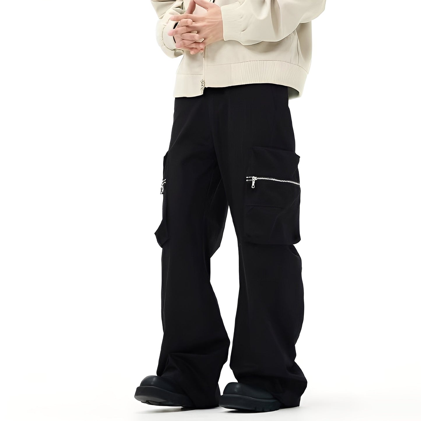 Hadrien - Luźne, codzienne spodnie cargo dla mężczyzn