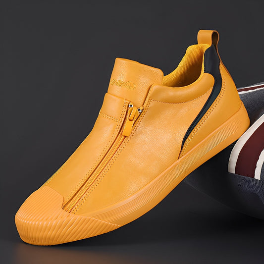 Nathan - Stylowe damskie buty skórzane z suwakiem