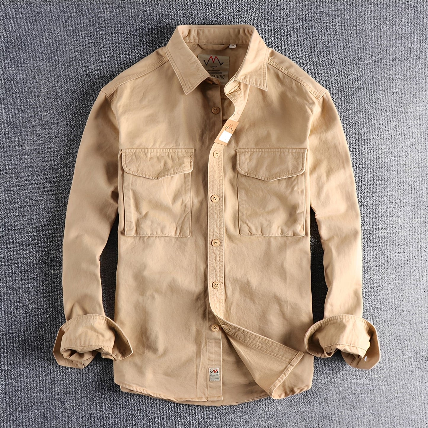 Aamiro - Męska koszula casual z długim rękawem