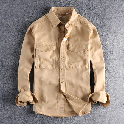 Aamiro - Męska koszula casual z długim rękawem