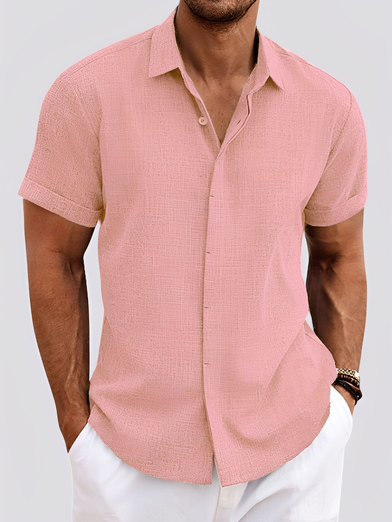 Declan - Herrenhemd mit Knöpfen für den Alltag