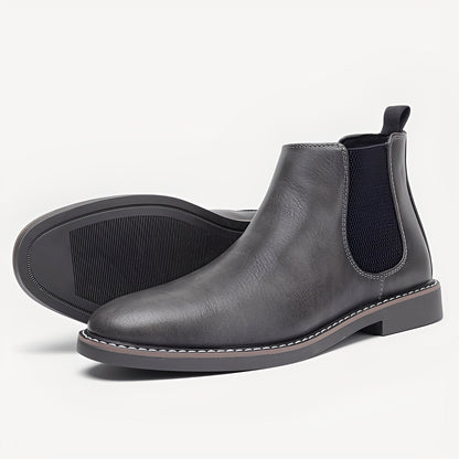 Clifton - Tradycyjne męskie buty Chelsea ze skóry