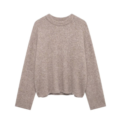 Mallory - Kobiecy swobodny sweter w miejskim stylu