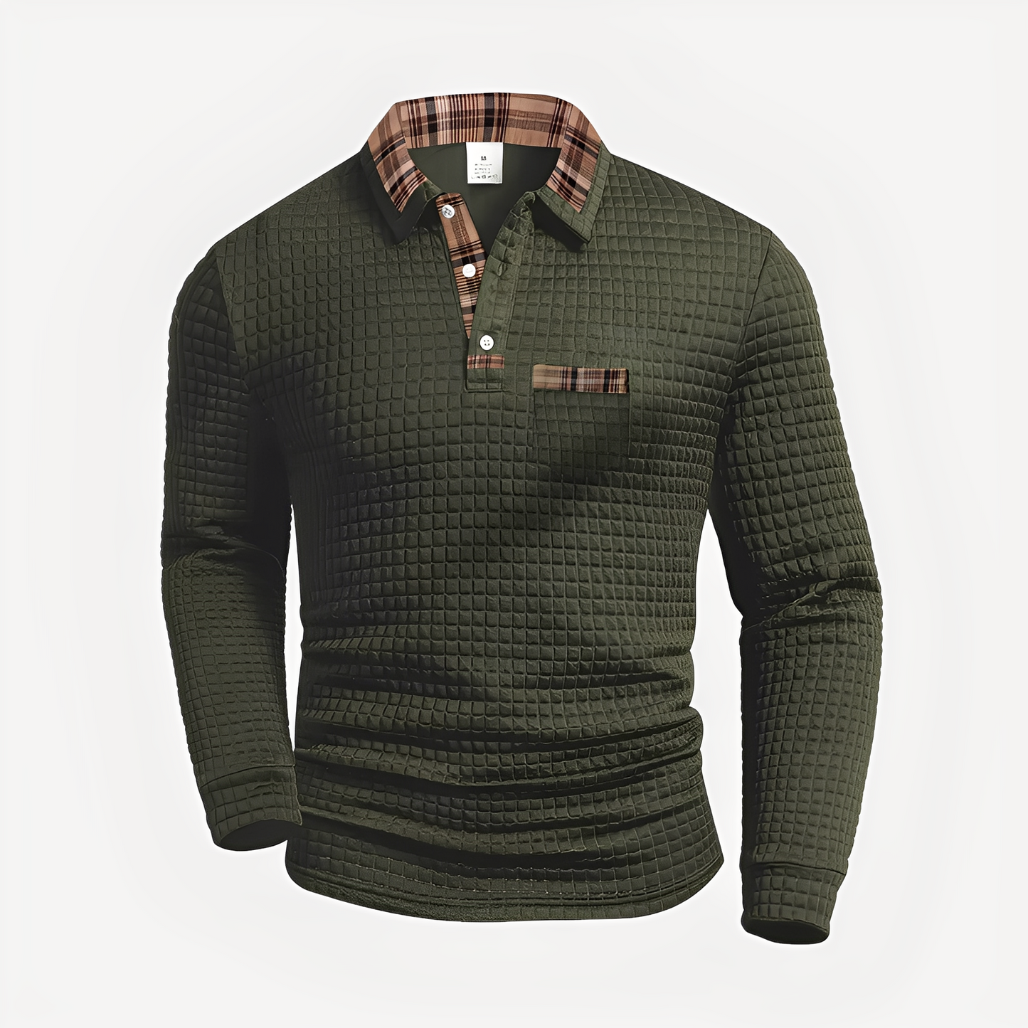 Morris - Elegancka męska koszulka polo z długimi rękawami