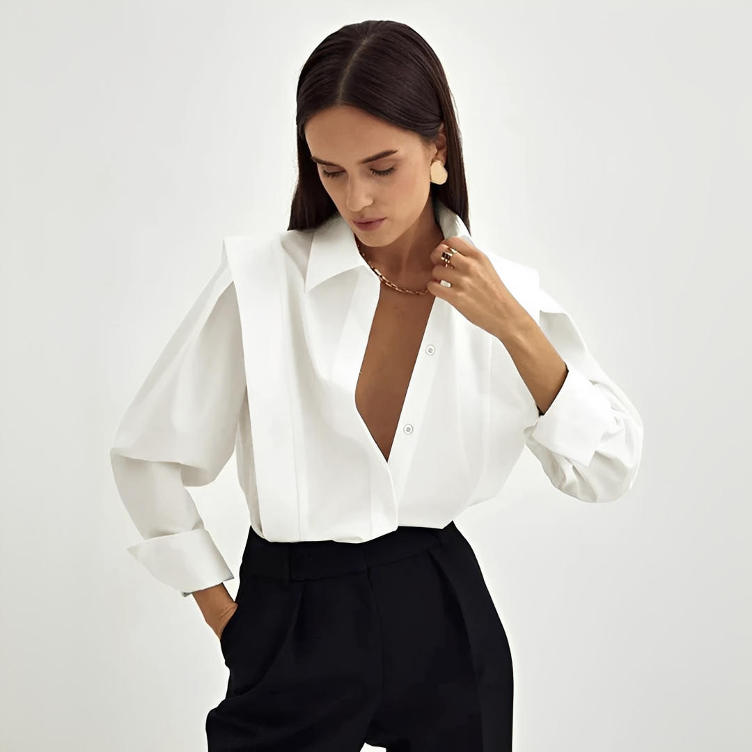 Cecile - Modna oversize'owa koszula