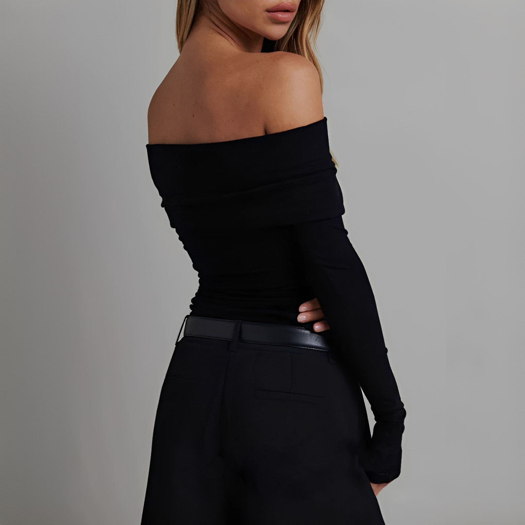 Kathryn - Elegancka Bluzka Bez Ramiączek