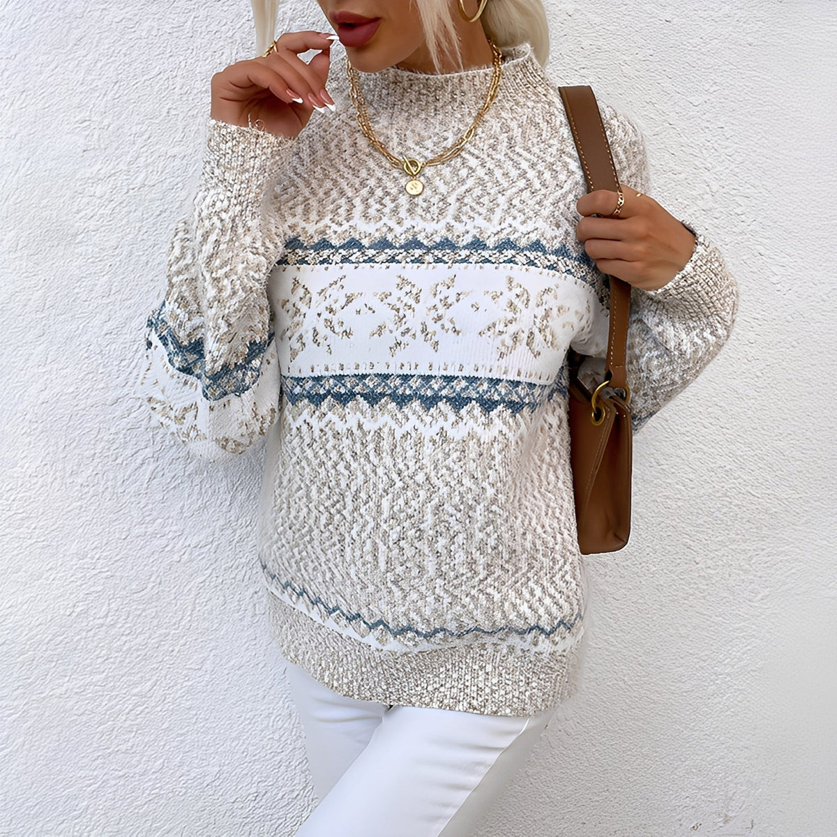 Joselyne - Wygodny i stylowy sweter