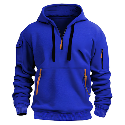 Norton - Modny męski hoodie z półzamkiem