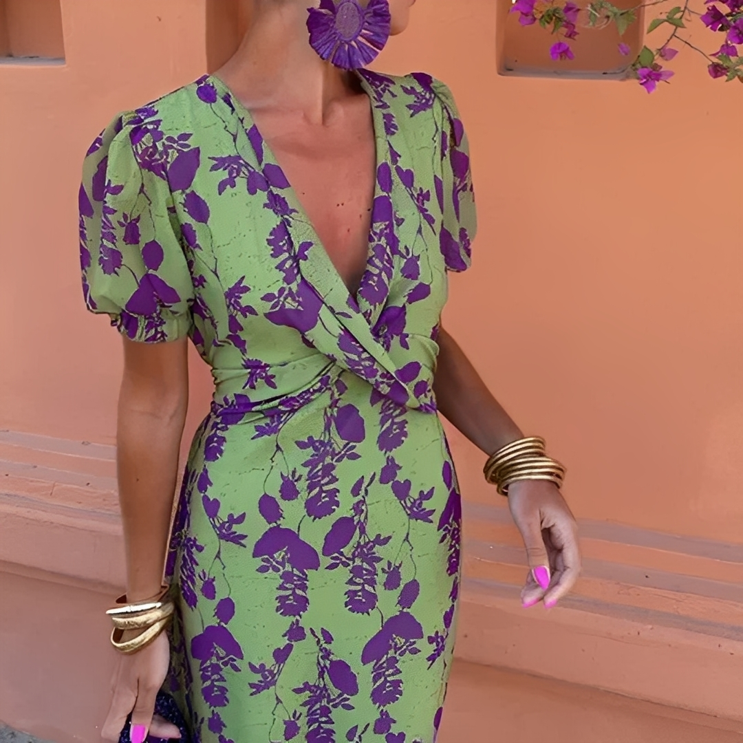 Aglaé - Elegancka sukienka w kwiaty dla kobiet