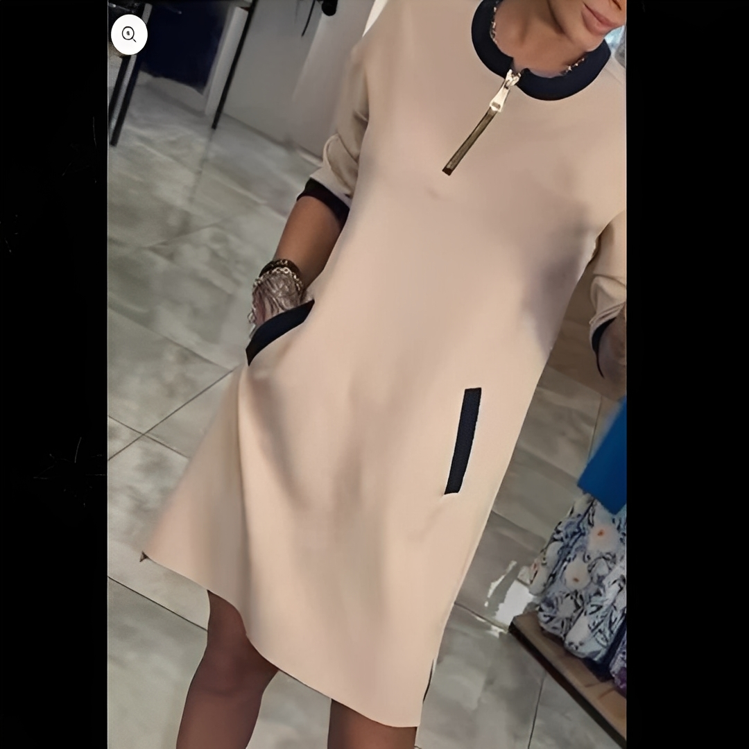 Angelena - Elegancka sukienka z długimi rękawami dla kobiet