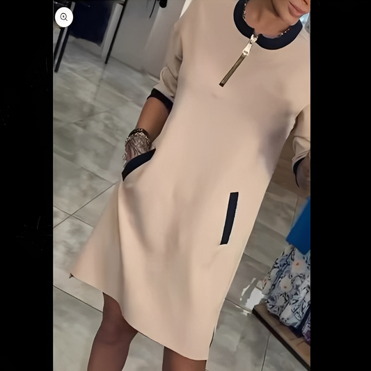 Angelena - Elegancka sukienka z długimi rękawami dla kobiet