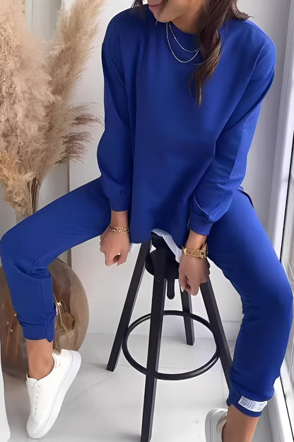 Kristine - Kobiecy zestaw z luźną bluzą i spodniami