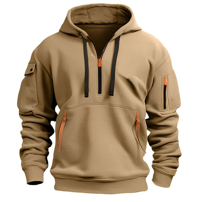 Norton - Modny męski hoodie z półzamkiem