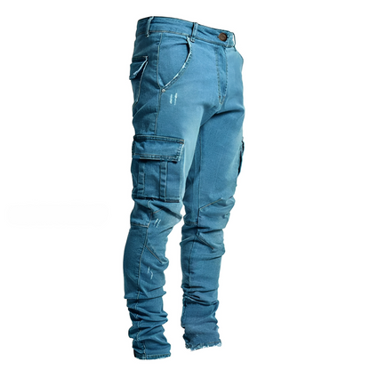 Charles - Stylowe spodnie cargo slim-fit dla mężczyzn