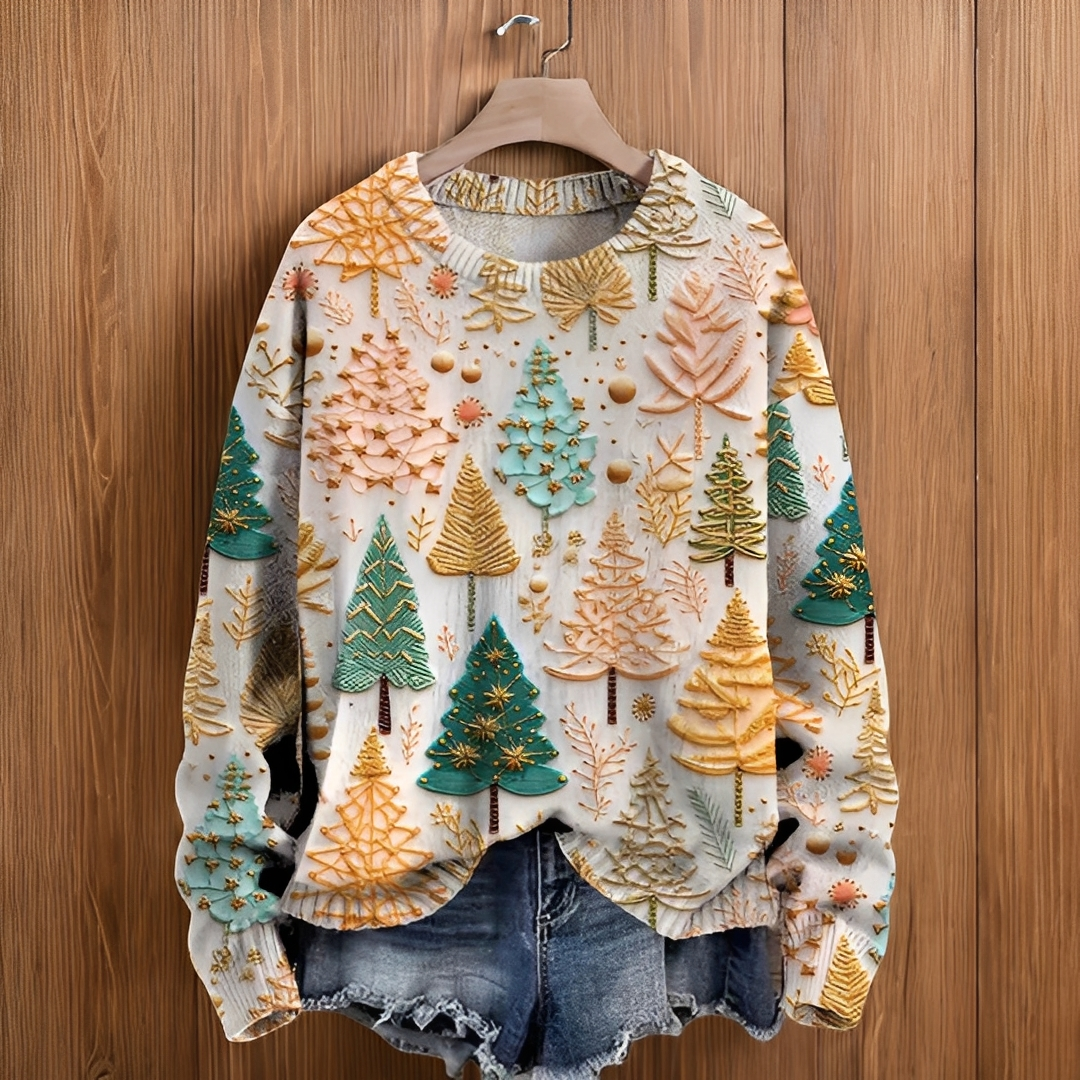 Adolphina - Komfortowy zimowy sweter damski