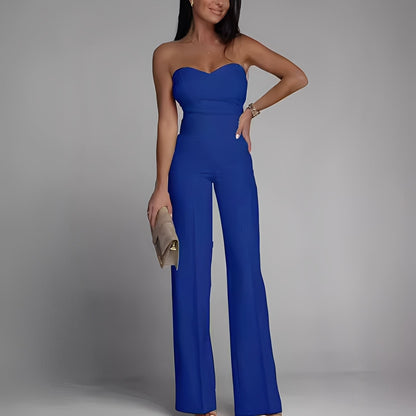Briley - Elegancki i stylowy kombinezon damski bez ramiączek