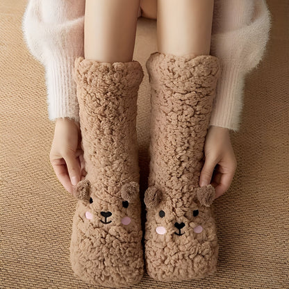 Caelie - Eleganckie, urocze, grube skarpety Fleece dla kobiet