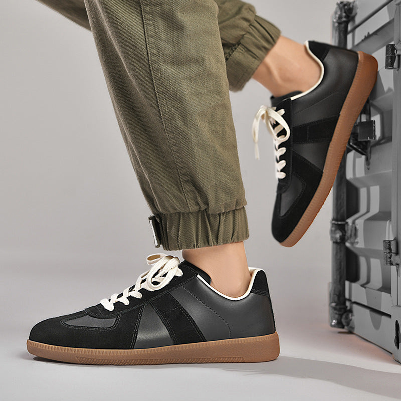 Gino - Klasyczne miękkie sneakersy z masywnymi podeszwami dla mężczyzn